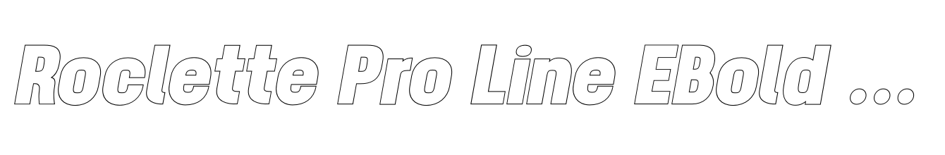 Roclette Pro Line EBold Italic